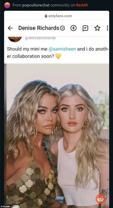 Denise Richards’ OnlyFans post with daughter labelled ‘sick’